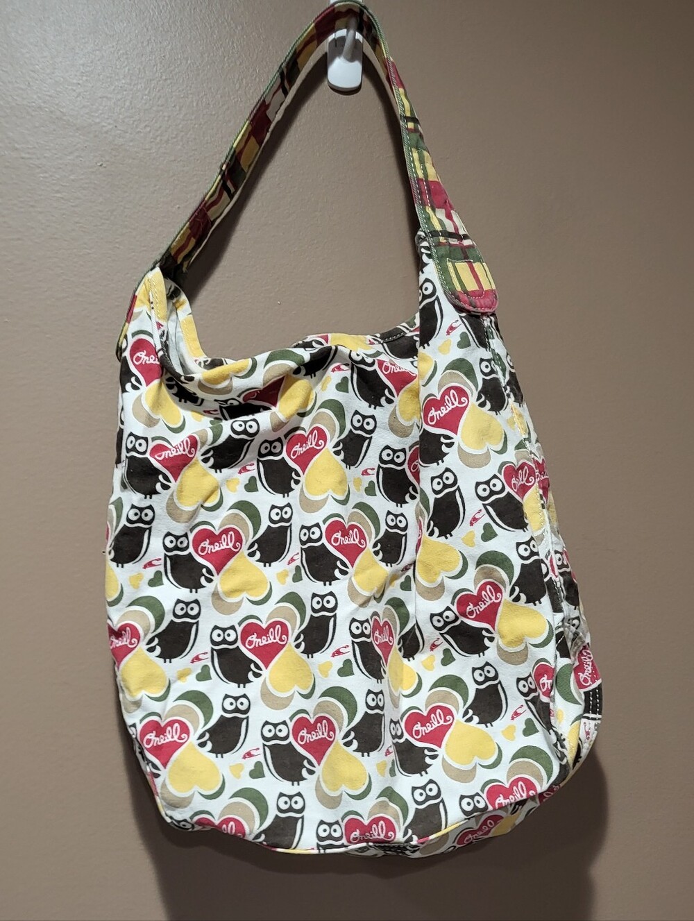 O'Neill Owl Print Medium Shoulder Tote Bag